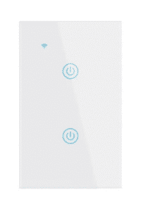 Interruptor de Luz de Pared Inteligente WiFi 2 Vías – Blanco