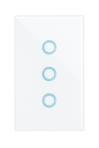 Interruptor de Luz de Pared Inteligente WiFi 3 Vías – Blanco