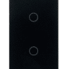 Interruptor de Luz de Pared Inteligente WiFi 2 Vías – Negro elegante