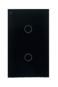 Interruptor de Luz de Pared Inteligente WiFi 2 Vías – Negro elegante