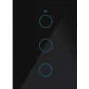 Interruptor de Luz de Pared Inteligente WiFi 3 Vías – Negro elegante